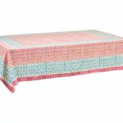 Tovaglia Cotone Malva Bordo Azzurro 140x180