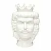 Vaso Ceramica Testa Di Moro Re Bianco 22h -Vendite Cucina e tavola vaso testa moro re bianco thumbnail 500x500 70