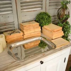 Vassoio Acciaio Rettangolare Lounge Club 45x30