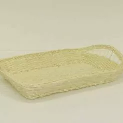 Vassoio Midollino Manici Traforati 48x31