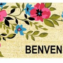 Zerbino Cocco Benvenuti Fiori Rosa 40x70