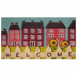 Zerbino Cocco Case Con Girasoli Welcome 40x70